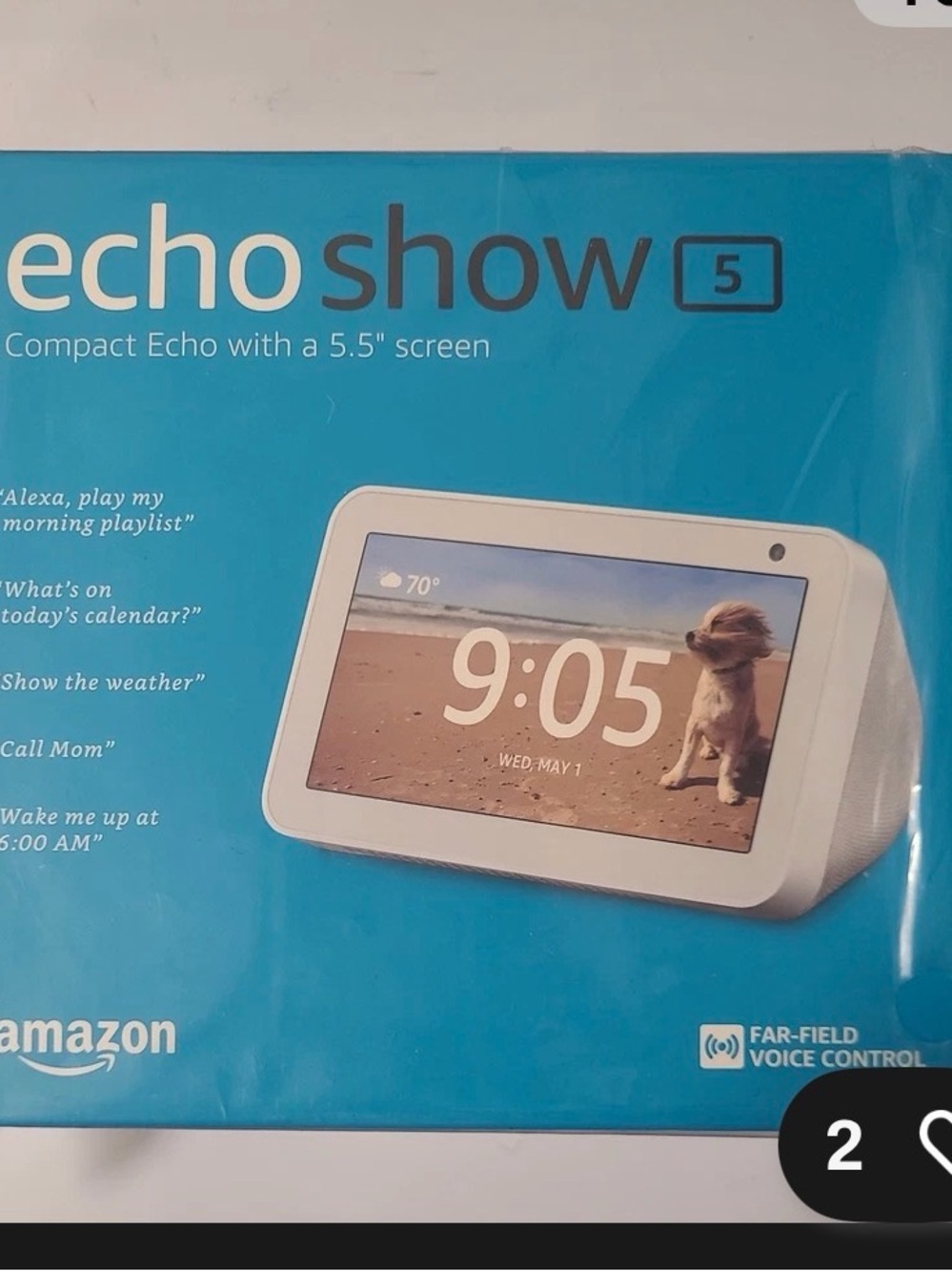 Amazon Echo Show 5 Smart Display - White New sealed!!